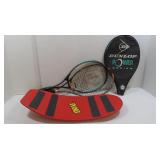 Spooner Balance Board & 2 Tennis Rackets