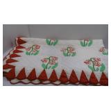 Full Size Hand Stitched Quilt-Good Condition