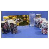 Steelers License Plate & Collector Beer Cans