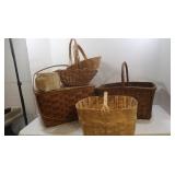 Assorted Baskets incl. Picnic Basket