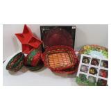 Christmas Platters, Ornaments, Baskets