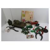 Tru-Scale Metal Tractor, Tank, Army Men &more