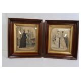 Vintage Framed Pictures 12x14"