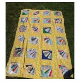 Hand-stitched Quilt-72"x50"