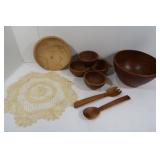 Wooden Salad/Serving Bowl Set