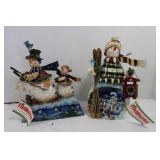 Tin Snowman Light & Musical Snowman