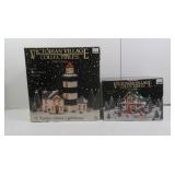 Christmas Victorian Village Fishing Scene,St. Mary