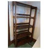 5 Shelf Wooden Bookcase-60"Hx27"Wx12 1/2"D