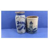 Collectible West Newton Crock & Maple City Crock