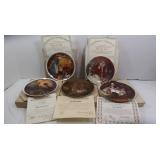 5 Knowles Collector Plates w/COA