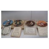 3 Knowles Collector Plates, 1 RECO Plate w/COA