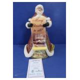 New Thomas Kinkade Santa Claus Tree Topper w/COA