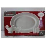 NIB 5 Pc Turkey Platter Set