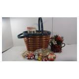Misc Lot-Christmas Decor, Patriotic Basket, & more