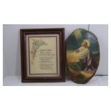 Painted Jesus on Wood Pc & other Art Piece