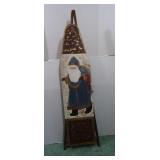 Painted Santa Wooden Iron Board-54"Lx12"W