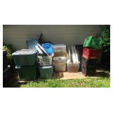 Large Lot-Bins/Totes/Milk Crates(outside)