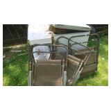 Scrap Lot-Old Chest Freezer, Folding Chairs&more