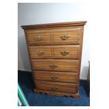 Pressed Wood 5 Drawer Chest of Drawers-34"Wx50"H