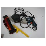3/8" B&D Electric Drill, B&D Palm Sander, Battery