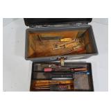 Plastic Toolbox 15" w/Misc Items