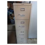 4 Drawer File Cabinet-15"W25"Dx52"H