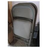 4 Padded Folding Chairs