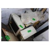 Vintage Computer Monitor, Towers, KeyBoards