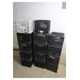 14 Plastic Milk Crates