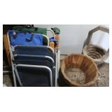 Wood Planters, Lawn Chairs