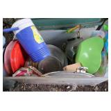 Misc Lot-Plasticware, Thermos, Glassware