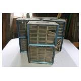 6 Small Storage Containers(need cleaned)