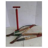 Tire Pump & Pruning Shears