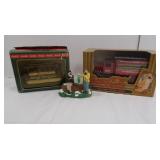 CocaCola Lot-Die Cast Metal Bank,Street Car,Figure