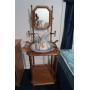 Vintage Bowl&Pitcher(RS Prussia)w/Wooden WashStand