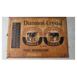 Diamond Crystal Thermometer Metal Sign-14x20"