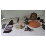 Antique Scale, Brass Barometer, Garden Dcor