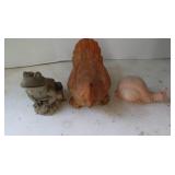 Frog Fountain, Chicken & Snail Garden Dcor