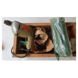 Wooden Box w/Contents-B&D Electric Drill