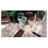 Garden Seat/Kneeler, Folding Tables, Flower Pots