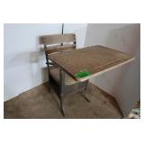 Vintage School Desk-21x14x26"