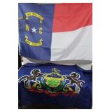 PA Flag(34x60), N.C. Flag(5