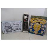 Betty Boop Metal Thermometer, Metal Sign-Home