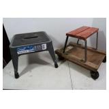 Automotive Creeper on Wheels & Cosco Stool