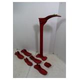 Vintage Cobblers Cast Iron Shoe Stand & Lasts