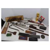 Sharpening Stones, Wrenches, Bits, Chisels,&more
