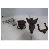 Decorative Cast Iron Lot & Toy Cap Gun