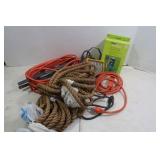 Extension Cord, Outdoor Power Strip, Rope