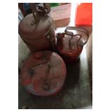3 Metal Gas Cans