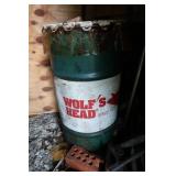 Wolfhead Grease Can-1/4 Full